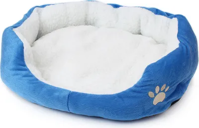 Produktbild von 50x40cm Katzenbett Katzenkissen Katzensofa Katzenkorb Katzendecke, Hundebett Katzenbett Hundekorb für Hunde und Katzen, blau, 50 cm, 40 cm