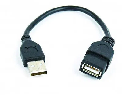 Produktbild von Gembird CCP-USB2-AMAF, 150 m, USB A, USB A, USB 2.0, Schwarz