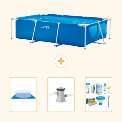 Obrázok produktu pre Obdĺžnikový bazén s rámom – 260 x 160 x 65 cm – 4-dielny – S21252