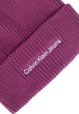 Image de CALVIN KLEIN JEANS - Men's ribbed logo beanie  - Size One size