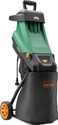 Produktbild von GARDEBRUK® Gartenhäcksler 2400 W max. 45 mm Aststärke Elektrisch 2x 50 L Auffangbeutel Messerhäcksler Häcksler Schredder