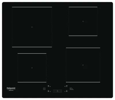 Obrázek produktu pro HOTPOINT - HQ5660SNE - Induktionskochfeld - 4 Brenner - 7200W - L60 cm - Schwarze Glasbeschichtung