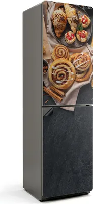 Zdjęcie produktu dla Pyszne wypieki na stole - Magnetyczna osłona lodówki - Folia dekoracyjna magnetyczna do kuchni - Magnetyczna dekoracja lodówki - Samoprzylepna tablica magnetyczna - Folia magnetyczna na drzwi lodówki - 60x205 cm