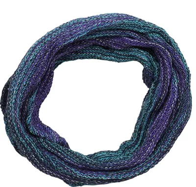 Produktbild von Schlauchschal - Loopschal - 33 cm blau-lila gestreift
