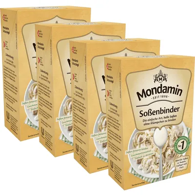 Obrázok produktu pre Mondamin svetlé zahusťovadlo do omáčok ideálne na cestoviny a hydinu 250g balenie po 4 kusoch