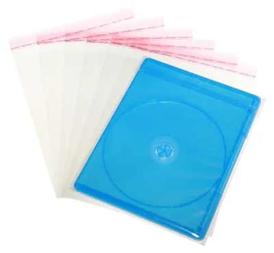 Produktbild von 500 Stück Folienschutzhüllen für 6 mm Blu-ray Box