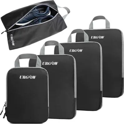 Produktbild von Famanu Koffer Organizer Set 5-teilig - Schwarz