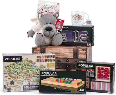 Produktbild von Kiste voller Spielzeug "POPULAR", limitierte Auflage