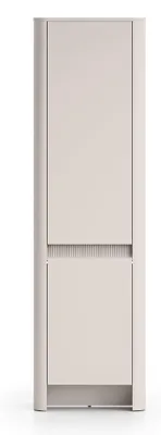 Image de Homebook Crupet - Armoire 2 portes, couleur taupe, 54 cm
