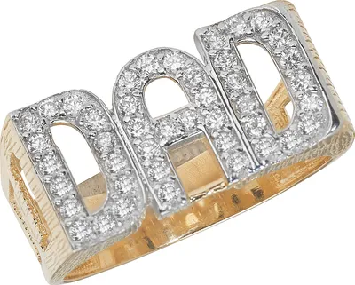 Produktbild von 9 Karat (375) Gold Herren - Dad Ring mit Zirkonia, 68 (21.6); TRS14897RSY