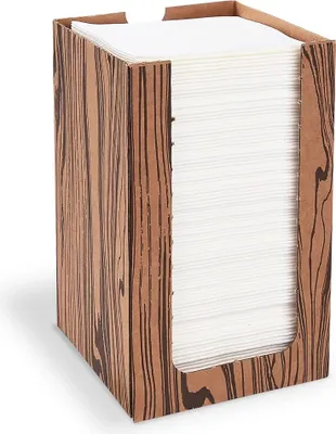 Produktbild von PREMIUM Airlaid-Servietten weiß 20 x 20 cm + Spender 100 Stück.