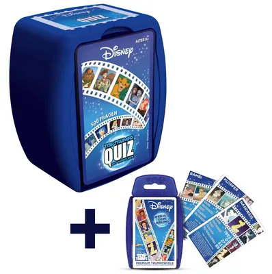 Produktbild von Top Trumps Bundle Quiz Disney Classic Ratespiel Wissensspiel + Quartett Spiel