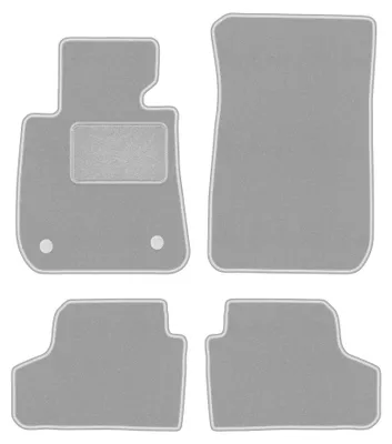Obrázok produktu pre Velúrové autokoberce pre: BMW 3 E93 2004-2011 (kabriolet) – sada 4 ks, sivé, na mieru – Wielganizator OSLO – verzia W0879