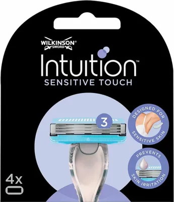Produktbild von Wilkinson - Intuition Sensitive Touch Nachfüllklingen - Mit Aloe Vera - 3 Rasierklingen - 1 Stück