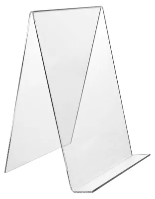 Produktbild von DIN A4 Buchstütze aus transparentem Acrylglas / Buchaufsteller / Buchständer / Warenstütze / Warenträger / Acryl / transparent - Zeigis®