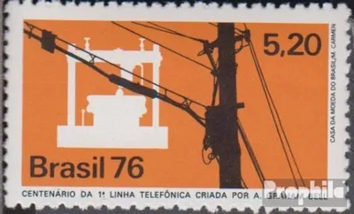 Produktbild von Briefmarken Brasilien 1976 Mi 1523 (kompl.Ausg.) postfrisch 100 Jahre Telefon