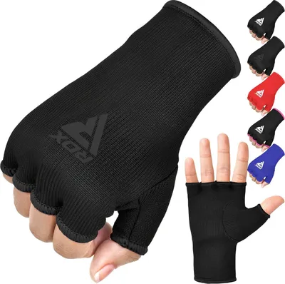 Produktbild von RDX Innenhandschuhe Boxen Muay Thai MMA Training, Elastisch Boxbandagen Kampfsport Sparring Handbandagen, Inner Boxing Gloves, Boxsack Punchingbälle Punchinghandschuhe