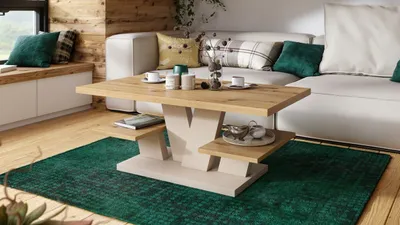 Produktbild von Design Couchtisch Viva Tisch Wohnzimmertisch 110x60x45 cm Ablagefläche