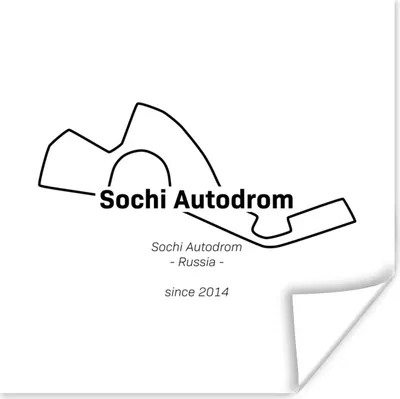 Produktbild von MuchoWow® Poster Sotschi - F1 - Rennstrecke 50x50 cm - Wohnzimmerdekoration