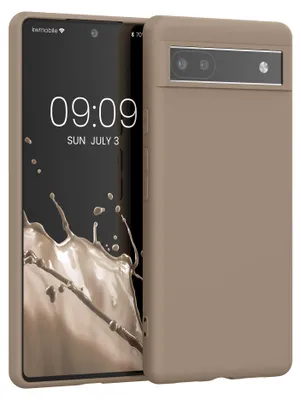 Produktbild von kwmobile Handyhülle für Google Pixel 6a Hülle - TPU Case - Kabelloses Laden - Schutzhülle Cover in Creme
