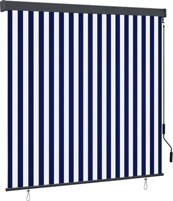 Obrázok produktu pre Vonkajšia zatemňovacia roleta 160x250 cm modrá a biela