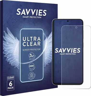 Produktbild von 6x Für Samsung Galaxy S25 FE Enterprise Edition Schutzfolie Savvies Displayschutz Display Schutz Folie Klar Transparent