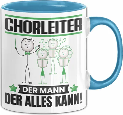 Produktbild von Chorleiter Tasse Geschenk für Chorleiter Der Mann Der Alles Kann Geschenkidee zum Geburtstag (Blau)