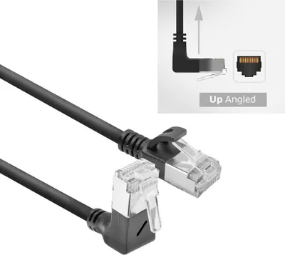 Obrázok produktu pre ACT DA4930, 0,15 m, Cat6a, U/FTP (STP), RJ-45, RJ-45, Čierna