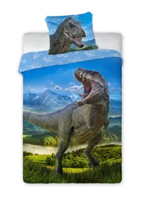 Produktbild von Bettwäsche, Baumwollbettwäsche für Kinder und Jugendliche 160x200 Dinosaurier 001