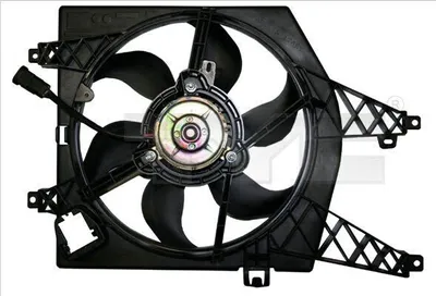 Produktbild von TYC 828-0015 Lüfter Motorkühlung Kühlerlüfter für RENAULT Clio III Schrägheck (BR0/1, CR0/1) Wasserkühler Ø340mm