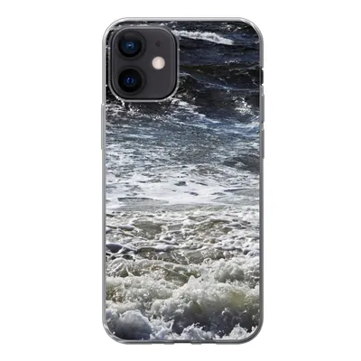 Produktbild von MuchoWow® Handyhülle Schutzhülle Hülle für iPhone 12 Nordsee - Wasser - Wellen Silikon Softcase Handy Hülle - Schutzhülle