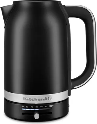 Zdjęcie produktu dla KitchenAid 5KEK1701EBM, 1,7 l, 2400 W, Czarny, Plastik, Stal nierdzewna, Regulowany termostat, Bezprzewodowy