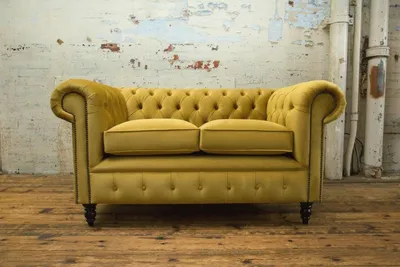 Immagine prodotto di Divano Chesterfield 2 posti imbottito divano divano tre posti giallo divani velluto nuovo