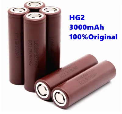 Produktbild von 4 Stück  LG 18650 Li-Ionen Akku HG2 | 3,6 V 3000mAh 30A 4X