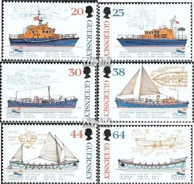 Produktbild von Briefmarken GB - Guernsey 1999 Mi 802-807 (kompl.Ausg.) postfrisch Rettungsgesellschaft