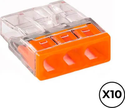 Obrázek produktu pro Rychlospojka Wago 2,5 mm 3 conexiones (10 kusů)