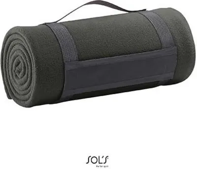 Produktbild von SOLs 88105 | Fleece Decke 150 x 120 cm - Farbe: Charcoal Grey (Solid) - Größe: 150 x 120 cm
