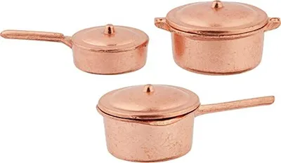Produktbild von Miniatur Topfset, 3-teilig, ca. 1,8 - 4 cm