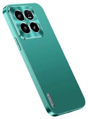 Produktbild von Für Xiaomi 14 Pro Feinmattes Metall Design Handy Schutz Hülle Cover Case Grün