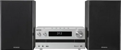 Produktbild von Kenwood M-918DAB, Heim-Audio-Mikrosystem, Aluminium, Schwarz, 1 Disks, 100 W, 2-Wege, 13 cm