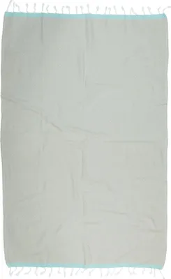 Produktbild von Kayori Izu Hamam-Handtuch Größe 100x180cm Farbe Silbergrau/Mintgroen Baumwolle
