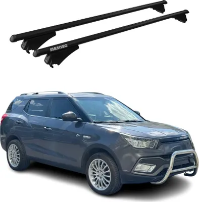 Immagine prodotto di Barre portatutto trasversali Tiger per Ssangyong XLV 2016-2025, nero
