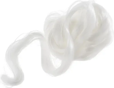 Produktbild von Rayher Feenhaar, schimmerndes Bastelmaterial aus 100 % Polyamid, weiß, 20 g