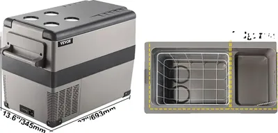 Image de Mini-réfrigérateur, design portable, refroidissement efficace, 45L