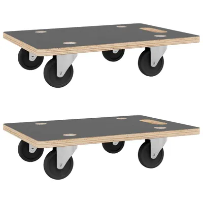 Zdjęcie produktu dla vidaXL Rolki transportowe 2 szt. prostokątne 60x40x11,5 cm 250 kg