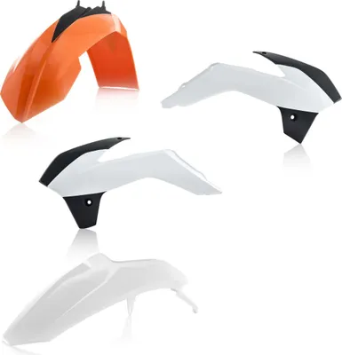 Obrázok produktu pre ACERBIS sada kapotáže 4 diely 2017 model oranžová/biela pre KTM SX 85