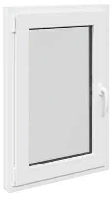 Produktbild von vidaXL Kellerfenster RISOR 60 x 80 cm PVC und Glas Weiß
