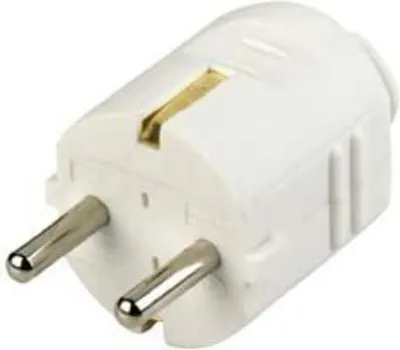 Obrázok produktu pre Uzemňovacia kontaktná zástrčka STECKER 12010 biela