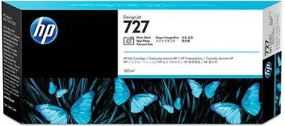 Produktbild von HP 727 - F9J79A - Inktcartridge / Foto Zwart (300 ml)