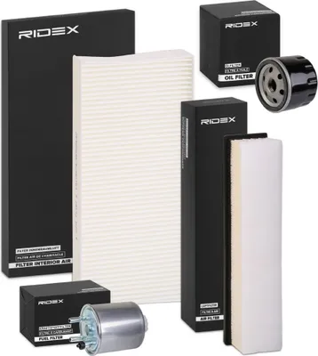 Produktbild von RIDEX Filterset Inspektionspaket Filtersatz für RENAULT TWINGO II (CN0)